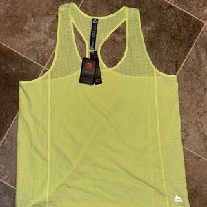 RBX Men's Neon Yellow Mesh Tank Top